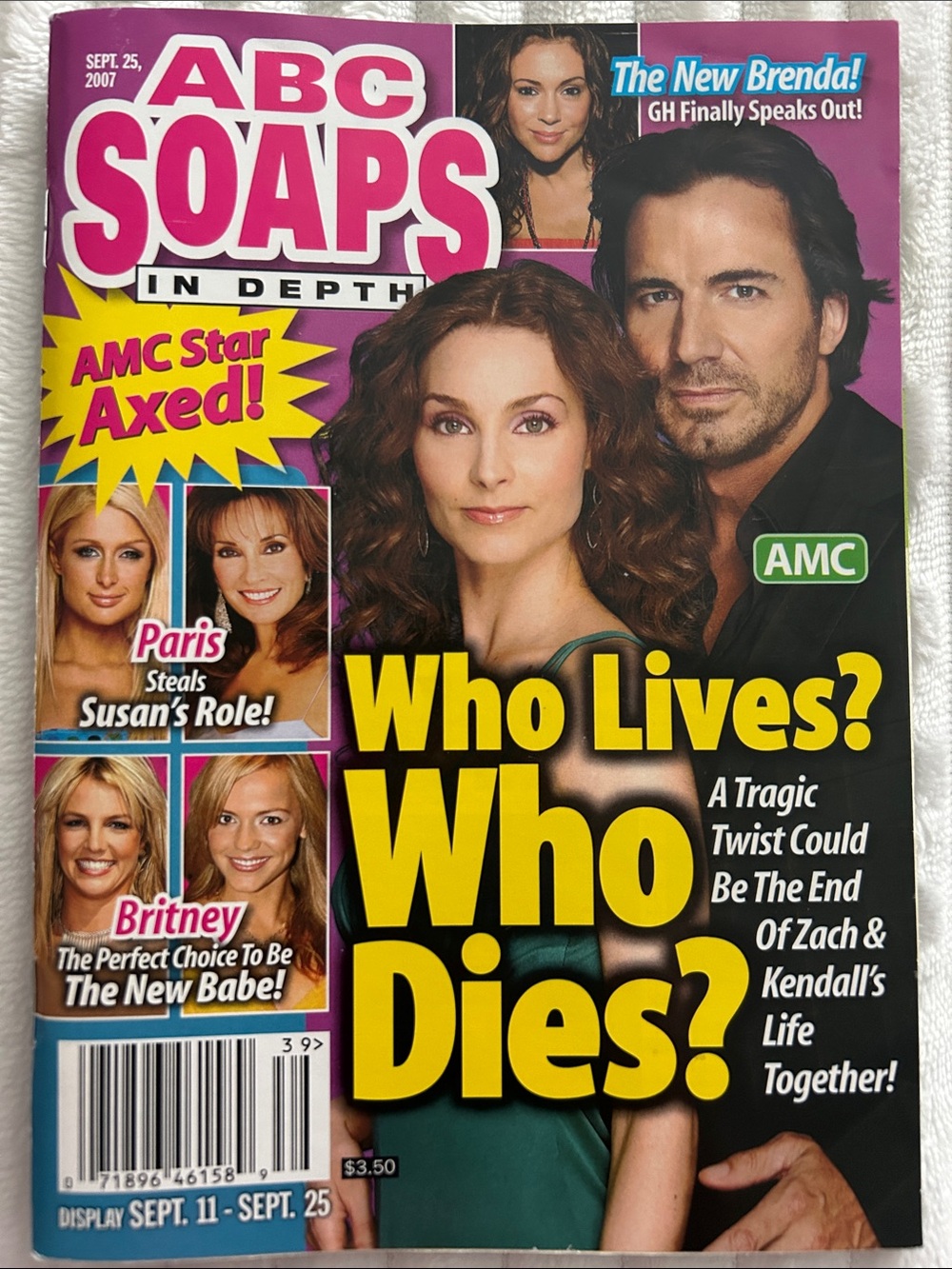 09/11/2007 - 08/25/2007 Vintage ABC Soaps In Depth Magazine - Volume 11 Issue 39